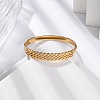 Ion Plating(IP) 304 Stainless Steel Hinged Bangles for Women STAS-Z114-08G-3