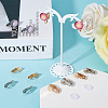 20Pcs Brass Clip on Earring Findings KK-SC0005-44-4