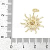 Rack Plating Brass Micro Pave Cubic Zirconia Pendants LS-KK-H509-21G-02-3