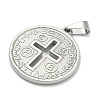 304 Stainless Steel Pendants STAS-F336-17P-2