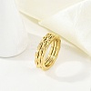 Ion Plating(IP) 304 Stainless Steel Finger Ring for Women RJEW-A052-01A-G-1