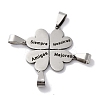 201 Stainless Steel Connector Charms STAS-Q342-38P-1