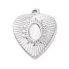 Non-Tarnish 304 Stainless Steel Pendant Cabochon Settings STAS-G287-11P-1