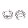 Tarnish Resistant 201 Stainless Steel Huggie Hoop Earrings EJEW-L256-05A-P-2