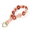 Cotton Braided Flower Pendant Decorations AJEW-TAC0030-032G-13-2