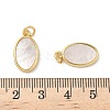 Brass Pave Natural Shell Pendants KK-L239-049G-02-3