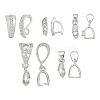 50Pcs 5 Styles Rack Plating Brass Ice Pick Pinch Bails KK-ME0002-82-1
