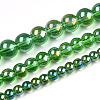 Electroplate Transparent Glass Beads Strands LS-GLAA-T032-T6mm-AB07-4