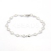 Tarnish Resistant Casual Style 304 Stainless Steel Heart Link Chain Bracelets LS-STAS-O036-05P-1