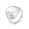 Non-Tarnish 304 Stainless Steel Bird Adjustable Ring for Women LS-RJEW-L107-034P-1
