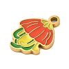 Ion Plating(IP) 304 Stainless Steel Enamel Pendants STAS-Q301-15G-2