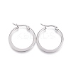 Tarnish Resistant 201 Stainless Steel Hoop Earrings EJEW-A052-27D-1