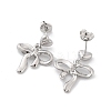 Tarnish Resistant 304 Stainless Steel Dangle Stud Earrings EJEW-H115-06P-2
