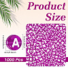 1000Pcs Transparent Acrylic Beads TACR-ME0001-08C-2