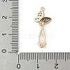 Brass Micro Pave Cubic Zirconia Pendants KK-M326-04G-3