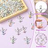 60Pcs 10 Colors Acrylic Pendants PALLOY-CJ00098-3