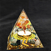 Viking Rune Symbol-Harvest Orgonite Pyramid Resin Display Decorations DJEW-PW0006-02E-1