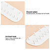 12-Hook Mini HIPS & PVC Wall-Mounted Jewelry Hanging Display Rack FIND-WH0145-64-4