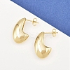 304 Stainless Steel Teardrop Stud Earrings EJEW-D335-01G-1