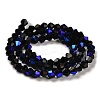 Opaque Solid Color Electroplate Glass Beads Strands EGLA-A039-P4mm-L17-2