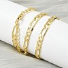 5MM Brass Figaro Chain Necklaces for Women NJEW-K271-07G-4