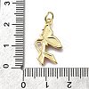 October Breast Cancer Pink Awareness Ribbon Brass Enamel Pendants LS-KK-G525-10G-03-3