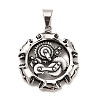 Tibetan Style 304 Stainless Steel Pendants STAS-M334-17AS-1