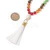 Gemstone Pendant Necklaces NJEW-JN04761-3