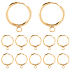12Pcs 201 Stainless Steel Huggie Hoop Earring Findings STAS-SC0010-30G-1