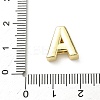 Brass Micro Pave Clear Cubic Zirconia Slide Charms KK-I382-04G-4