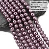 Eco-Friendly Dyed  Glass Pearl Round Beads Strands HY-A002-8mm-RB062-3