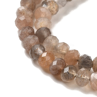 Natural Multi-Moonstone Beads Strands G-B074-A08-01-1