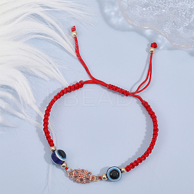 10Pcs Adjustable Braided Nylon Thread Link Bracelet Making AJEW-CA0003-89-1