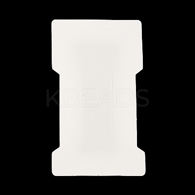 Rectangle Flower Print Paper Hair Clip Display Cards CDIS-M007-03C-1