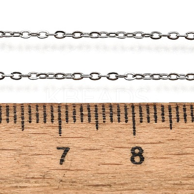 Non-Tarnish 304 Stainless Steel Cable Chain Necklaces NJEW-P248-01P-1