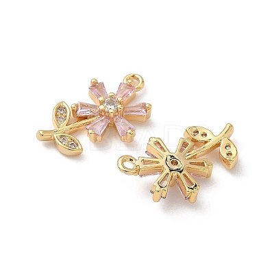 Brass Micro Pave Cubic Zirconia Pendants X1-KK-C099-02G-02-1
