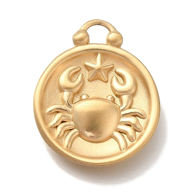 PVD Vacuum Plating 304 Stainless Steel Pendants STAS-S148-30G-04-1