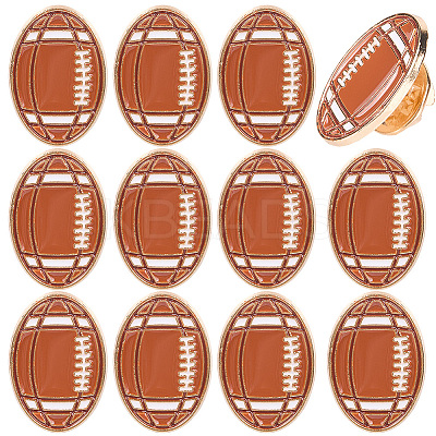 20Pcs Sport Enamel Pins JEWB-SC0001-62A-1