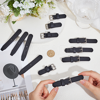 8 Pairs PU Leather Toggle Buckles DIY-GF0012-96B-1