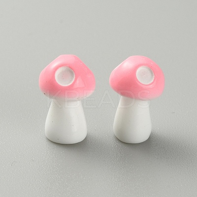 Mushroom Resin Display Ornaments DJEW-WH0015-83B-1