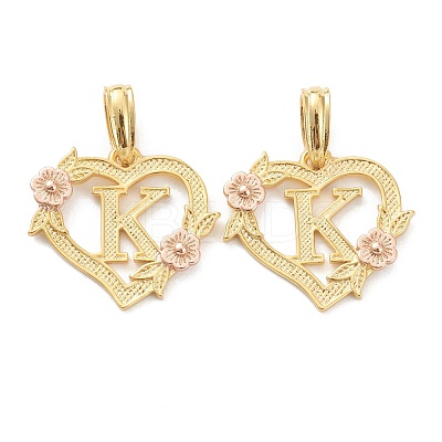 Real 18K Gold Plated Brass  Pendants KK-J042-43G-K-1