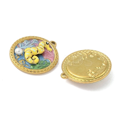 304 Stainless Steel Pendants STAS-D376-01G-01-1