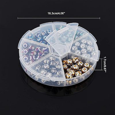 Electroplate Glass Beads EGLA-NB0001-13-1