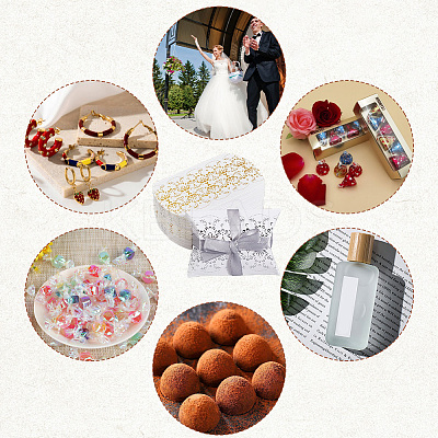 40Sets 2 Colors Hot Stamping Pillow Cardboard Paper Printed Candy Boxes CON-BBC0001-13B-1