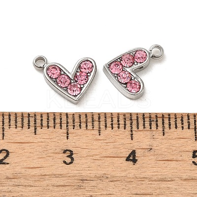 304 Stainless Steel Pendants STAS-L025-005P-03-1