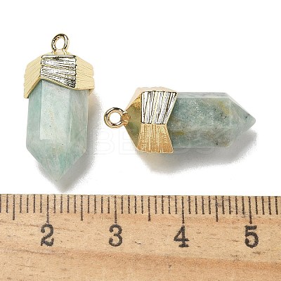 Natural Amazonite Faceted Pendants G-G181-03G-08-1