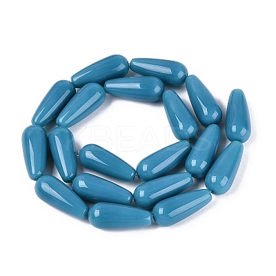 Opaque Glass Beads Strands GLAA-Q113-03A-C04-1