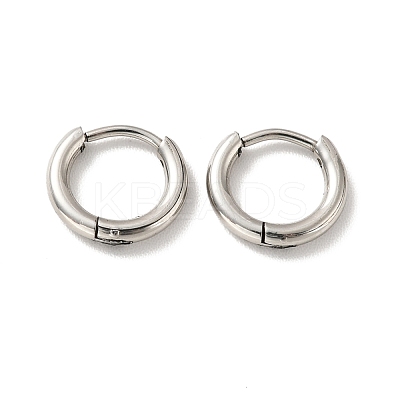 Tarnish Resistant 201 Stainless Steel Huggie Hoop Earrings STAS-H164-01P-1