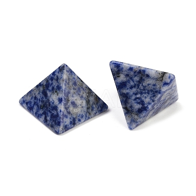 Natural & Synthetic Mixed Gemstone Orgonite Pyramid Display Decorations G-C186-07-1