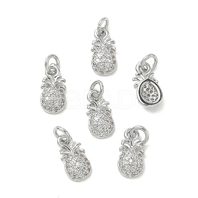SHEGRACE Brass Micro Pave Cubic Zirconia Pendants XGRQ3D148-478P-1